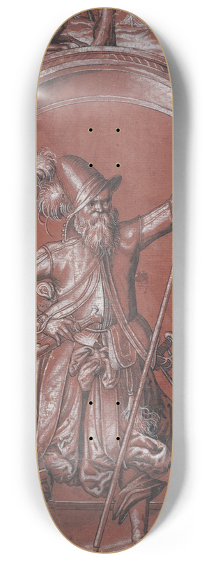 Abraham Bickhart - A Swiss Guard Before An Ornamental Arch 8.25 inch art skate deck