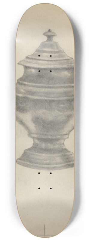 Aaron Dermansky - Pewter Teapot 8.25 inch art skate deck