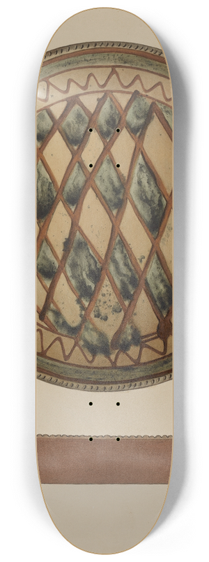 Aaron Fastovsky - Pa. German Plate 8.25 inch art skate deck