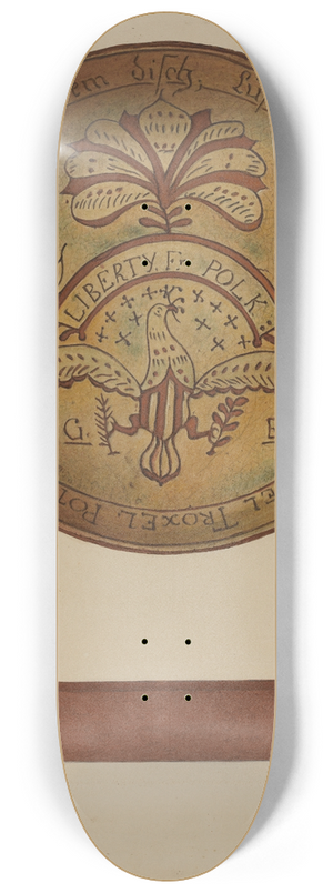 Aaron Fastovsky - Pa. German Plate 8.25 inch art skate deck