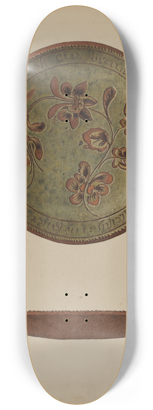 Aaron Fastovsky - Pa. German Plate 8.25 inch art skate deck