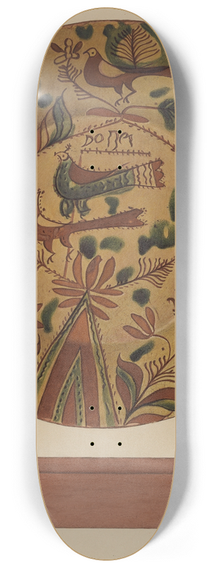 Aaron Fastovsky - Pa. German Plate 8.25 inch art skate deck