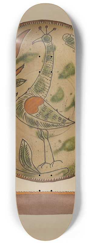 Aaron Fastovsky - Pennsylvania German Plate 8.25 inch art skate deck