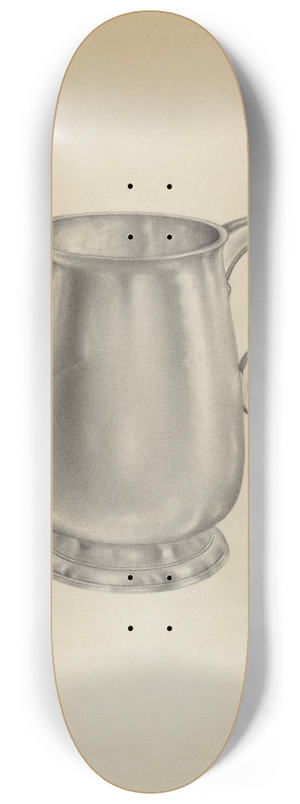 Aaron Fastovsky - Silver Mug 8.25 inch art skate deck