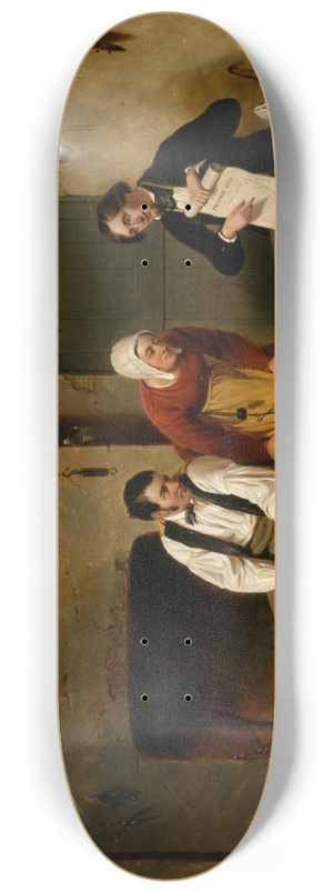 Francis William Edmonds - The Speculator 8.25 inch art skate deck