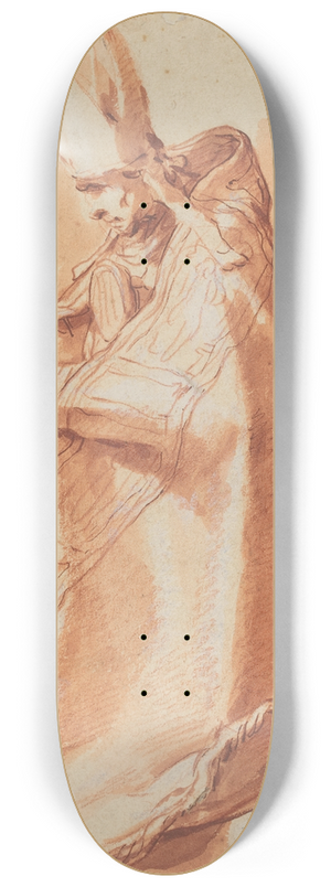 Abraham Bloemaert - Seated Bishop 8.25 inch art skate deck