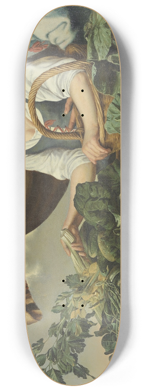 Abraham Blomaert - Vegetable seller 8.25 inch art skate deck