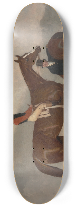 Abraham Cooper - Elis at Doncaster, Ridden By John Day, With His Van In The Background 8.25 inch art skate deck