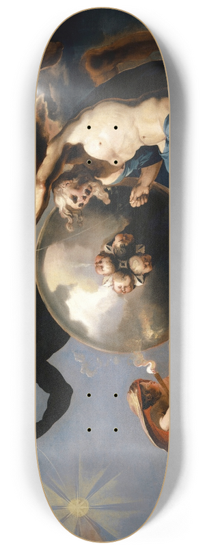 Abraham Hondius - Cosmic Allegory 8.25 inch art skate deck