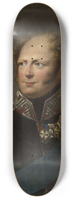 Franciszek Ksawery Lampi - Portrait of Tsar Alexander I 8.25 inch art skate deck