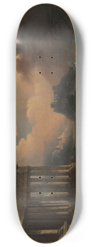 Franciszek Ksawery Lampi - Saving the shipwrecks 8.25 inch art skate deck