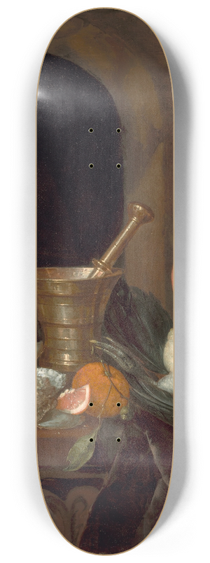 Abraham van Beyeren - Preparations for a Meal 8.25 inch art skate deck