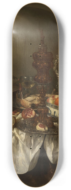 Abraham van Beyeren - Prunkstillleben 8.25 inch art skate deck