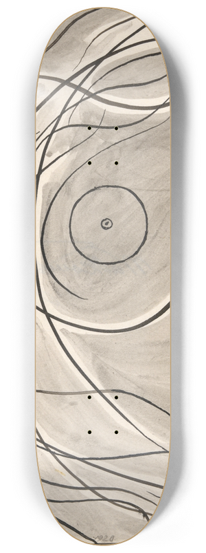 Abraham Walkowitz - Dance Abstraction; Isadora Duncan (or RhythmicLine) 8.25 inch art skate deck