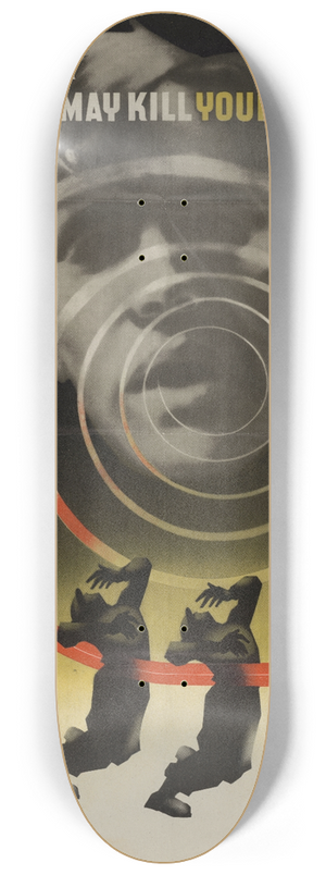 Abram Games - Your Talk May Kill Your Comrades 8.25 inch art skate deck