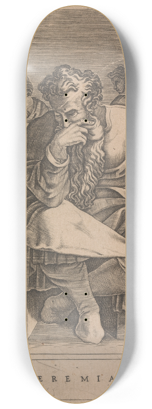 Adamo Scultori - The Prophet Jeremiah 8.25 inch art skate deck