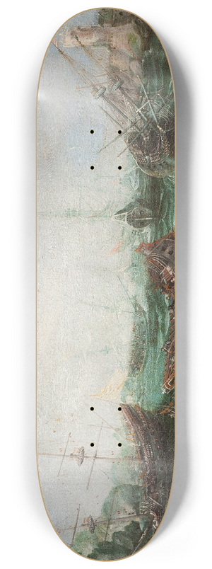 Adam Willaerts - Harbour scene 8.25 inch art skate deck