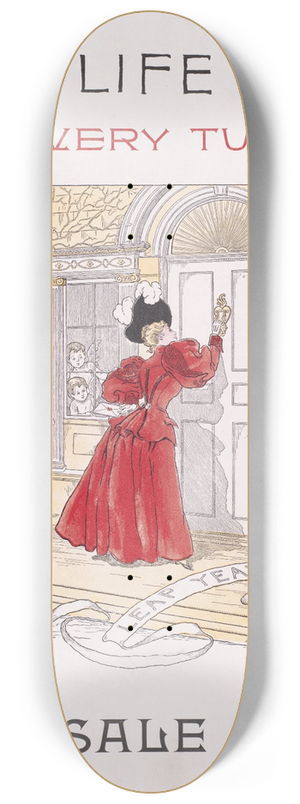 A. D. Blashfield - Life, out every Tuesday 8.25 inch art skate deck