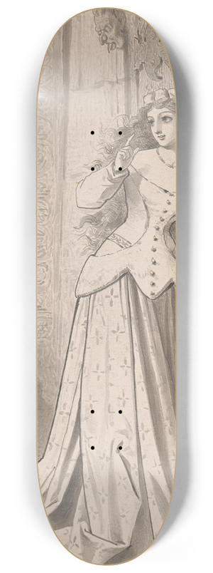 Adelaide Claxton - A Damsel 8.25 inch art skate deck