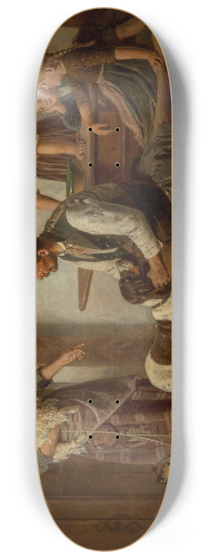 Adolf Eberle - The dog seller 8.25 inch art skate deck