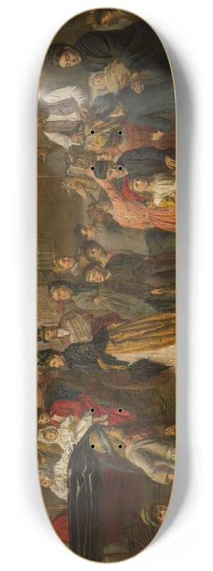 Adolf Heinrich-Hansen - Poverty And Wealth 8.25 inch art skate deck