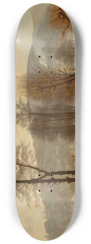 Francois-Louis Franais - tude dhiver, Valle de Mnster 8.25 inch art skate deck