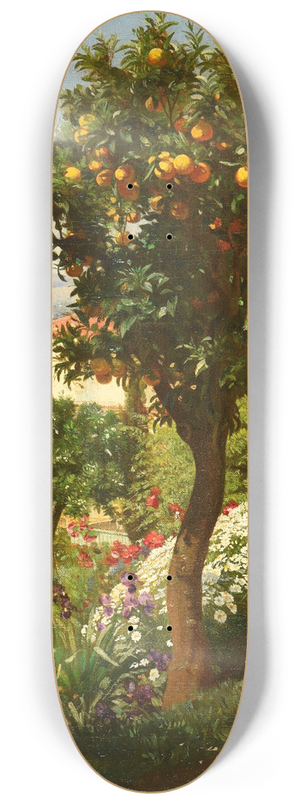 Francois-Louis Franais - Un oranger dans la Villa Frmy  Nice 8.25 inch art skate deck