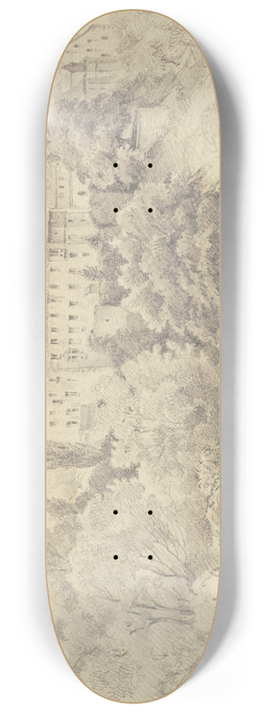 Adolf Hoeffler - Braunfels castle 8.25 inch art skate deck