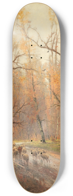 Adolf Kaufmann - Shepherdess Returning Home 8.25 inch art skate deck