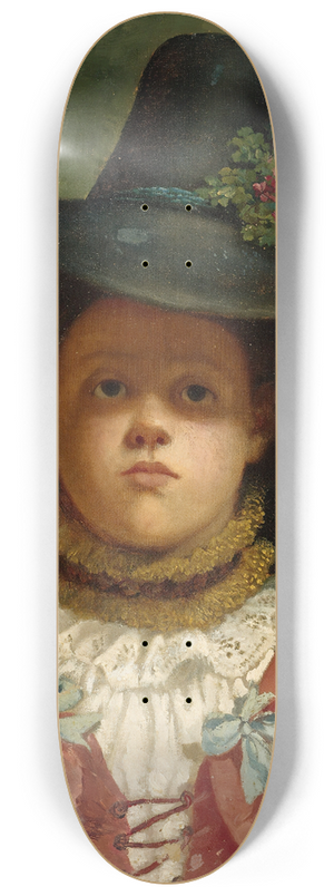 Adolf Lben - Return from Haymaking on the Alpine Pastures 8.25 inch art skate deck