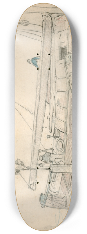 Adolf le Comte - Achtersteven van een zeilboot 8.25 inch art skate deck