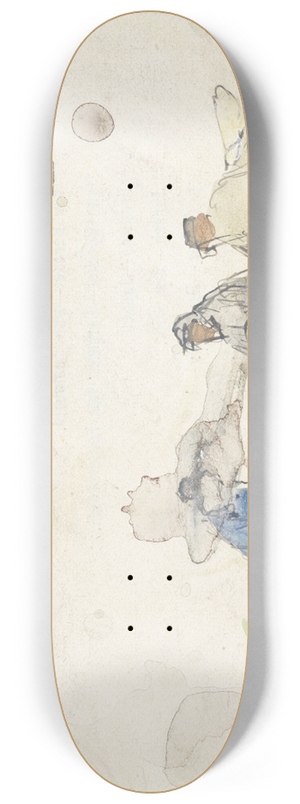 Adolf le Comte - Drie werklieden 8.25 inch art skate deck