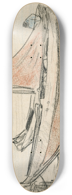 Adolf le Comte - Op de oever getrokken schuit 8.25 inch art skate deck