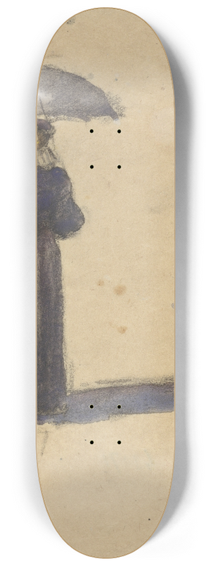 Adolf le Comte - Oude man, en profil 8.25 inch art skate deck