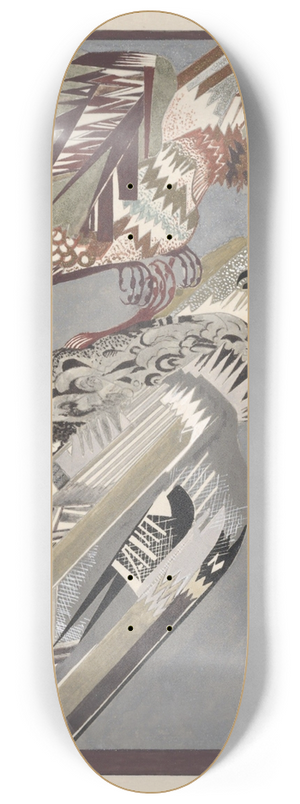 Francois-Louis Schmied - Histoire de la princesse Boudour Pl.14 8.25 inch art skate deck