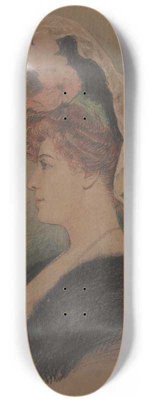 Adolfo Mller-Ury - Lillian Russell 8.25 inch art skate deck