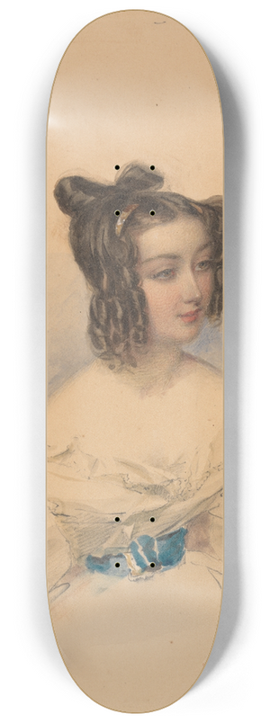 Francois Theodore Rochard - Teresa, Comtess Gamba-Guicioli 8.25 inch art skate deck