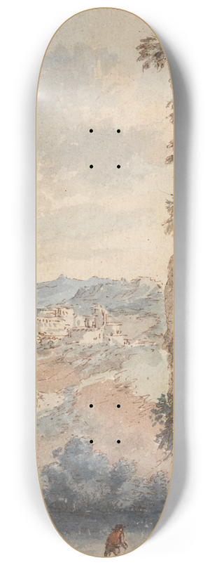 Francois Vivares - Italian Landscape 8.25 inch art skate deck