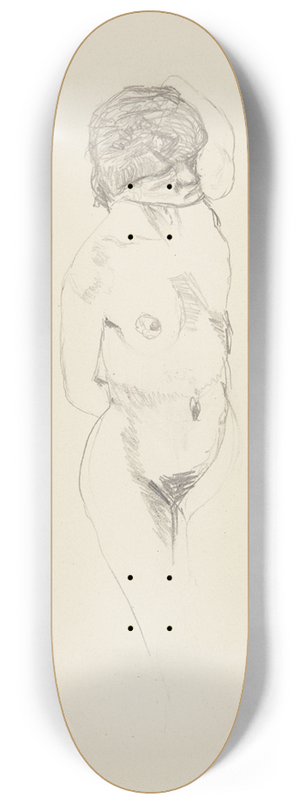 Adolf Sternschuss - akt lecej kobiety. 8.25 inch art skate deck