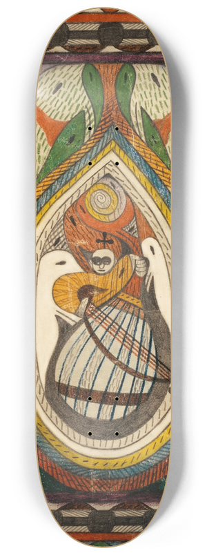 Adolf Wlfli - Musikant 8.25 inch art skate deck