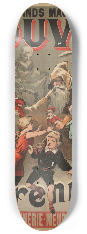 Adolphe Lon Willette - Grands Magasins Du Louvre 8.25 inch art skate deck