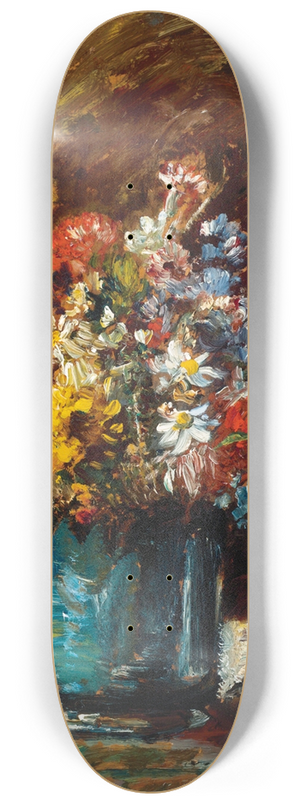 Adolphe Monticelli - Fleurs Divers 8.25 inch art skate deck