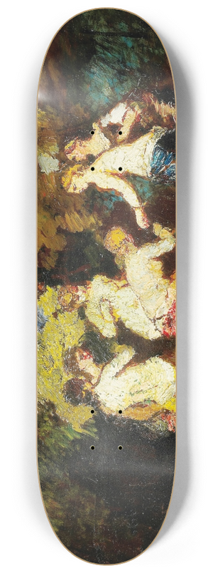 Adolphe Monticelli - Six Bathers 8.25 inch art skate deck