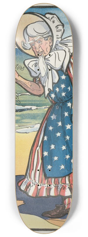 Frank Arthur Nankivell - Oh, Mother, may I go out to swim 8.25 inch art skate deck