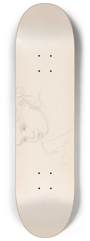 Adolph Tidemand - Barneportrett 8.25 inch art skate deck