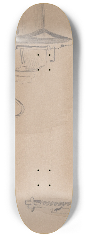 Adolph Tidemand - Candlesticks 8.25 inch art skate deck