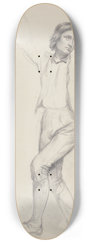 Adolph Tidemand - Dansende ung mann 8.25 inch art skate deck