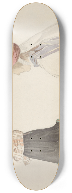 Adolph Tidemand - Draktstudier, Valle i Setesdal 8.25 inch art skate deck