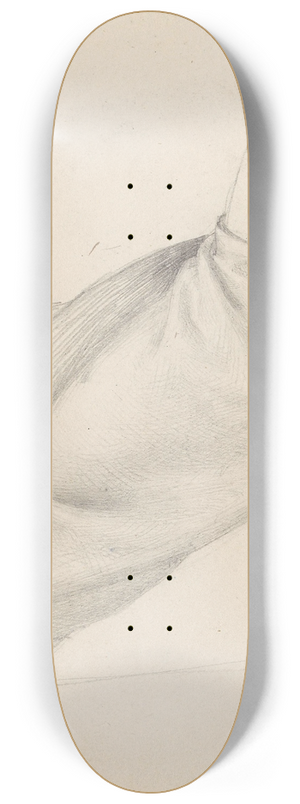Adolph Tidemand - Drapery study 8.25 inch art skate deck