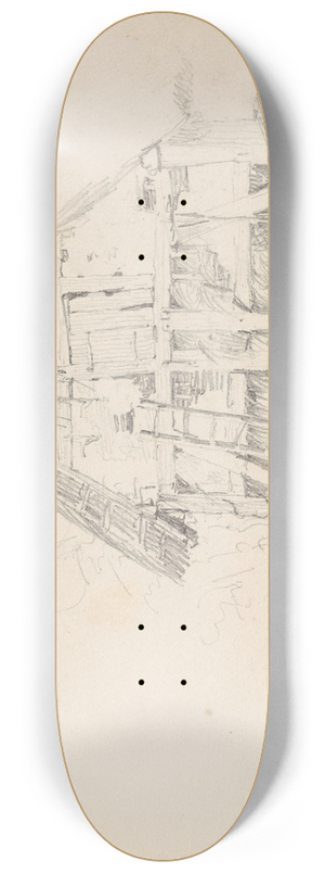 Adolph Tidemand - Falleferdig uthus 8.25 inch art skate deck